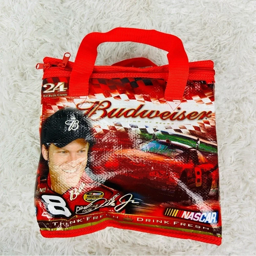 NASCAR BUDWEISER red Dale Earnhardt Junior #8 racing car insulated cooler